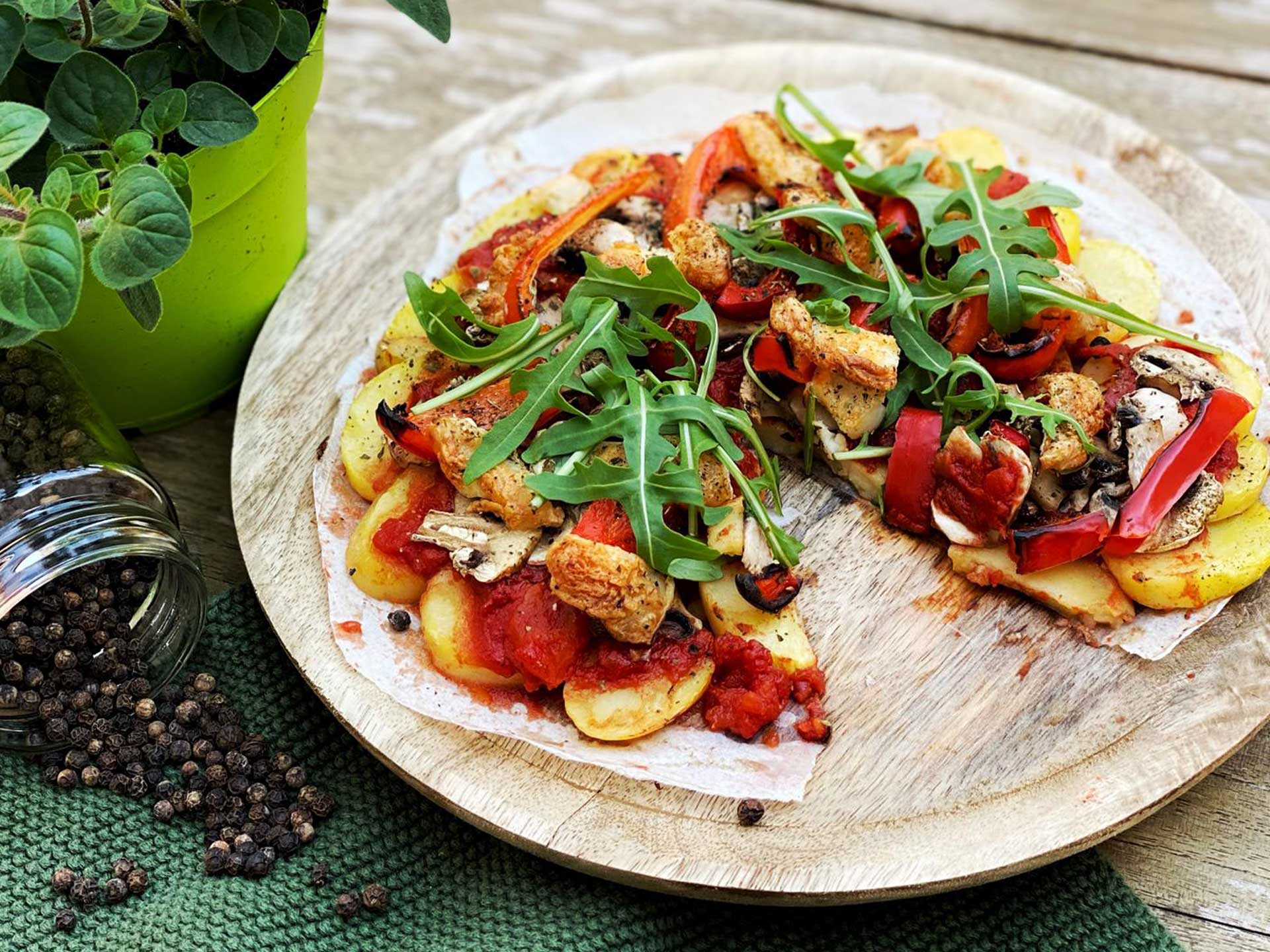 Aardappelpizza recept