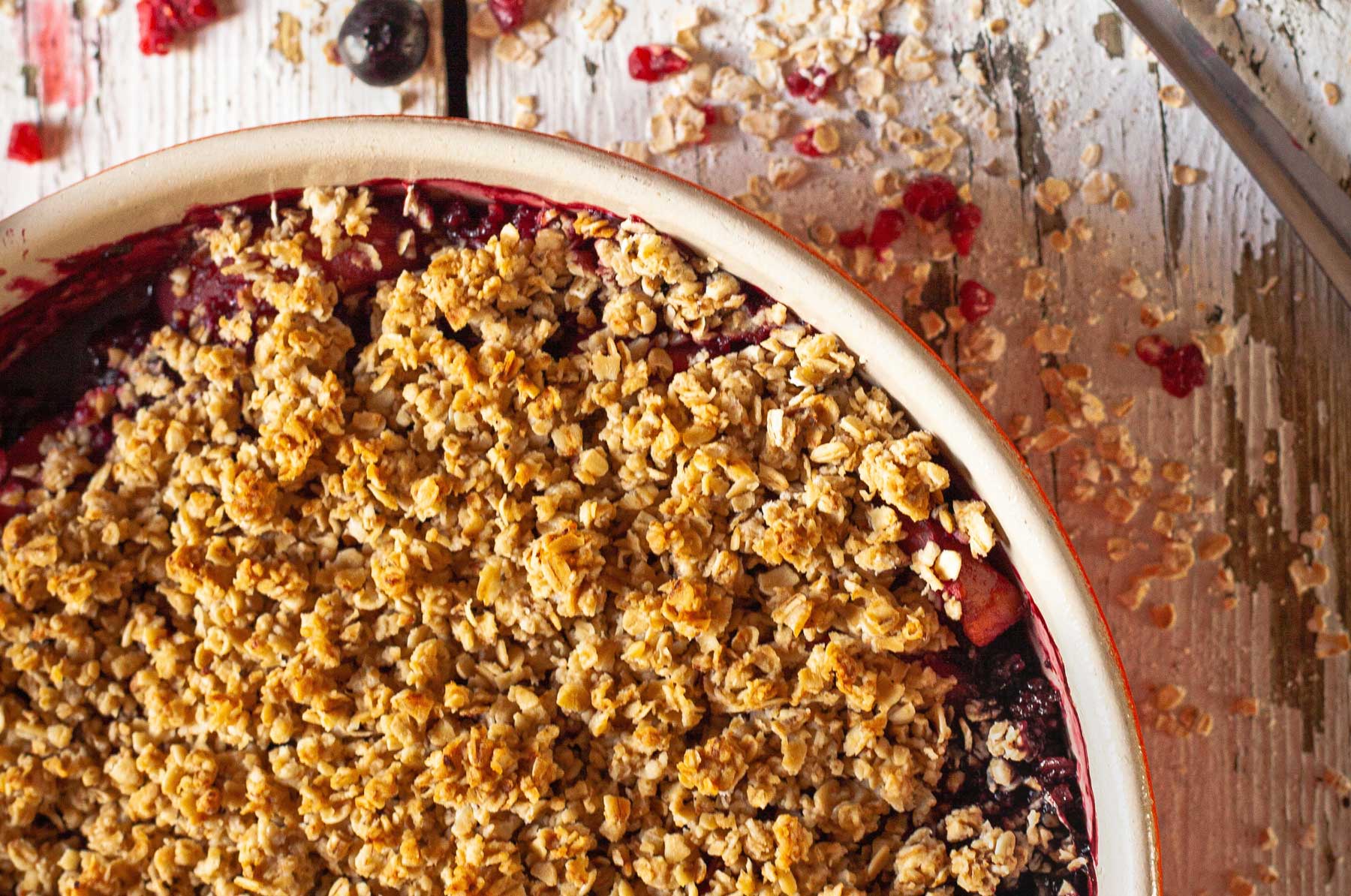 Rabarber-muesli crumble - Zlim recept
