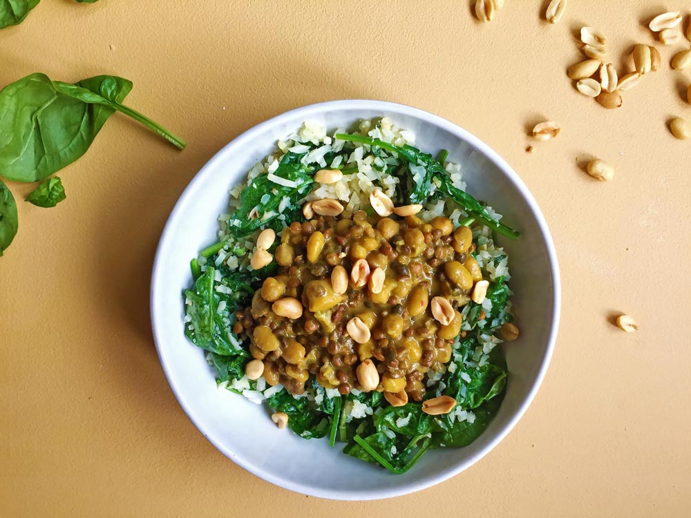 Zlim afvallen inspiratie recept indiase curry met bloemkoolrijst